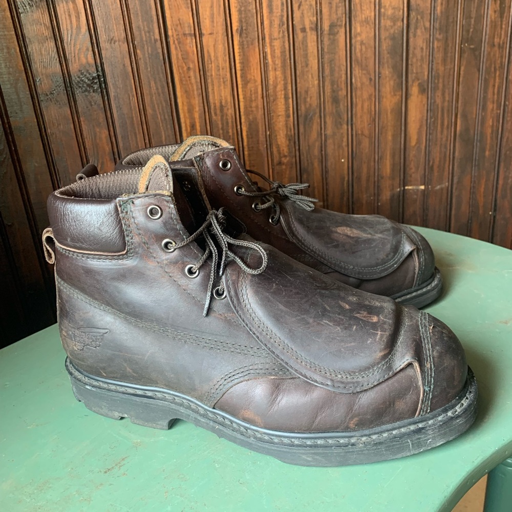 Red Wing Boots 5686 Met Guard Steel Toe Leather Metatarsal Boot Sz 12